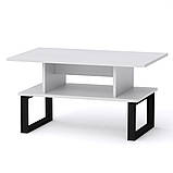 Стіл журнальний Лофт-2 Венге темний Компаніт (80x50х42.6 см), фото 2