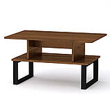 Стіл журнальний Лофт-2 Венге темний Компаніт (80x50х42.6 см), фото 7