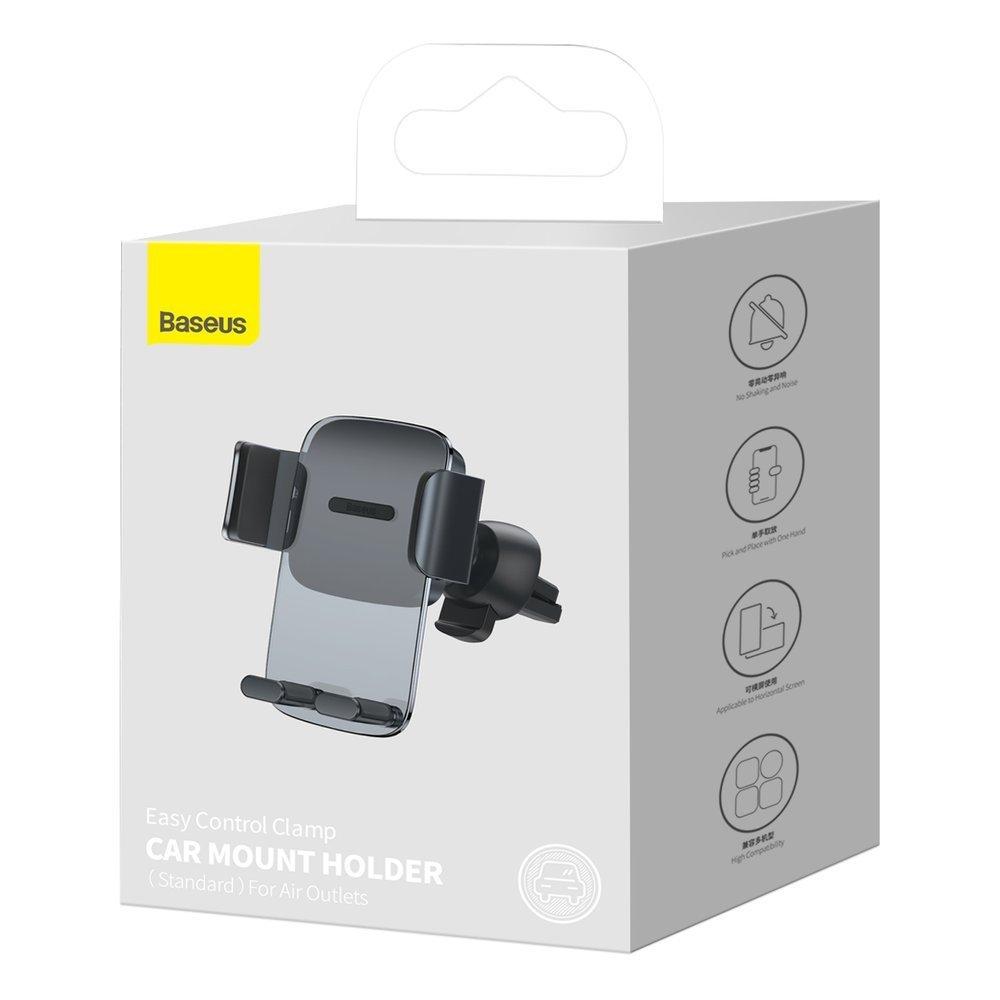 Автотримач Baseus Easy Control Clamp Car Air Outlet Black Чорний SUYK000101, фото 1