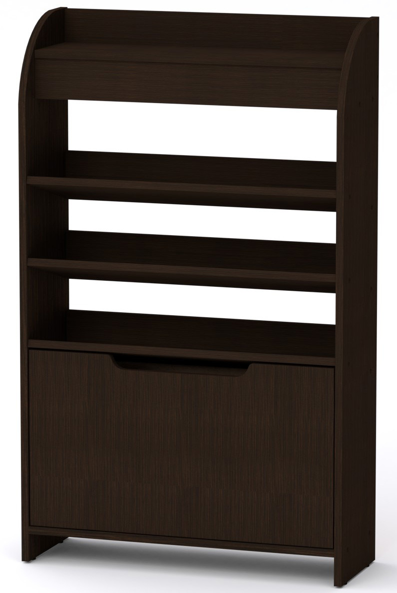 Тумба під взуття ТО-14 Венге темний Компаніт (70х25х114,2 см), фото 1