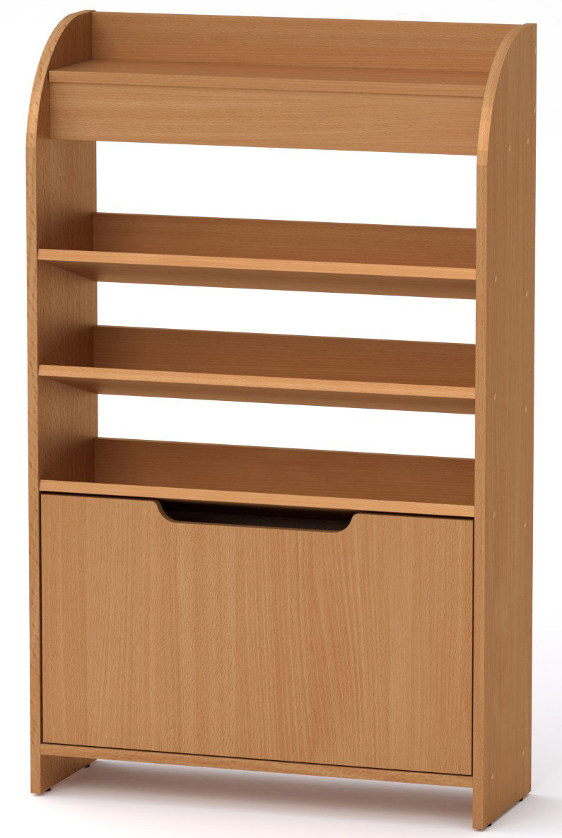 Тумба під взуття ТО-14 Бук Компаніт (70х25х114,2 см), фото 1