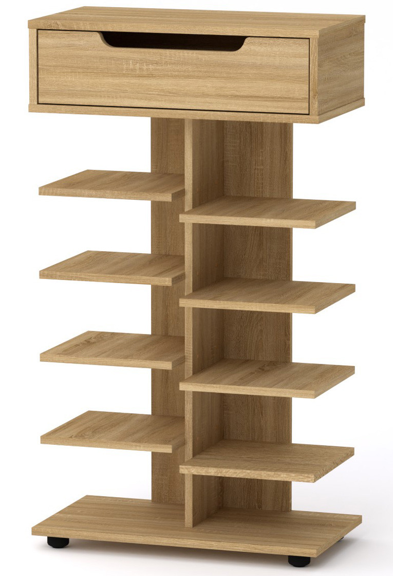 Тумба під взуття ТО-15 Дуб Сонома Компаніт (60x32104,8 см), фото 1