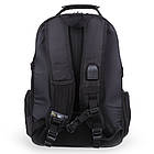 Рюкзак міський офісний GAT 712E обсяг 21 літр Black, фото 4