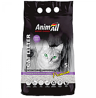 Глиняний бентонітовий наповнювач AnimAll Premium Lavender з ароматом лаванди, для кішок, 5 л
