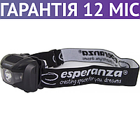 Налобний ліхтар Esperanza Head Lamp LED Antlia, світлодіодний ліхтарик на голову (лоб)