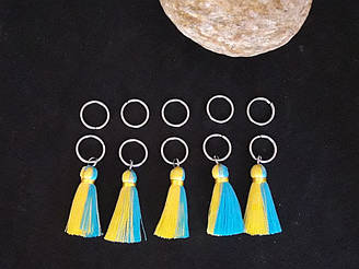 Пірсинг для волос -  Україна - це я  #220, набір (10шт)