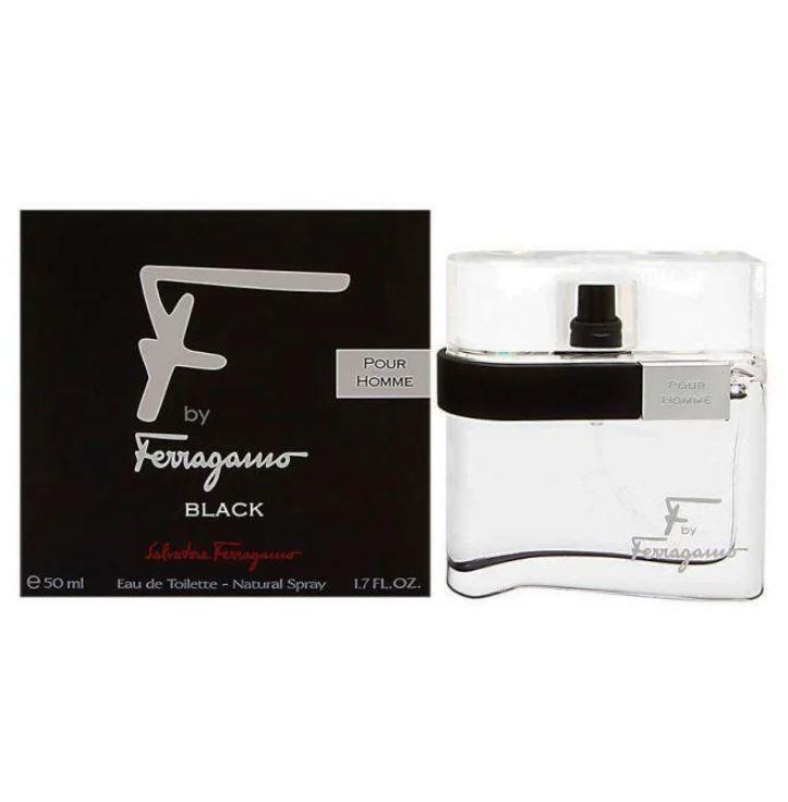 Туалетна вода Salvatore Ferragamo F by Ferragamo pour Homme Black для чоловіків - edt 50 ml, фото 1