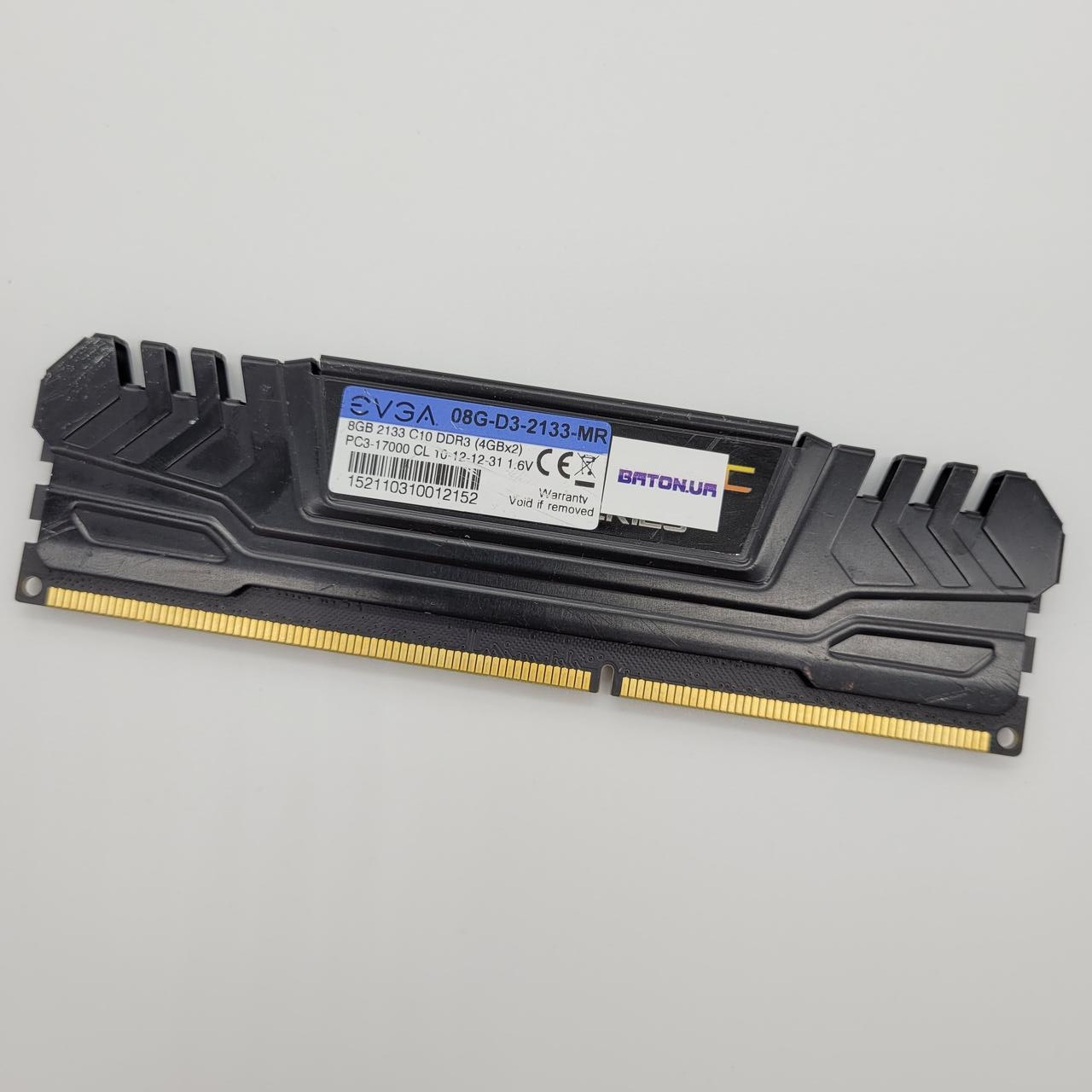 Ігрова оперативна пам'ять EVGA DDR3 4Gb 2133MHz PC3 17000U 1R8 CL10 (08G-D3-2133-MR) Б/У