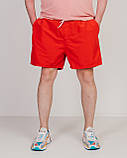 Чоловічі шорти великого розміру (плащівка) червоного кольору, фото 3
