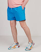 Чоловічі шорти великого розміру (плащівка) блакитного кольору