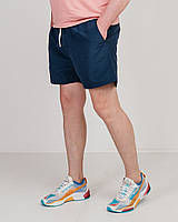 Чоловічі шорти великого розміру (плащівка) темно-синього кольору