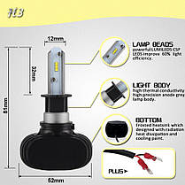 Комплект світлодіодних ламп головного світла LED S1-H3/50710, фото 3