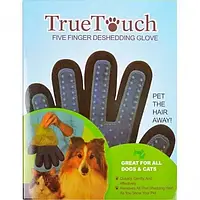 Перчатка для вычесывания шерсти животных TRUE TOUCH