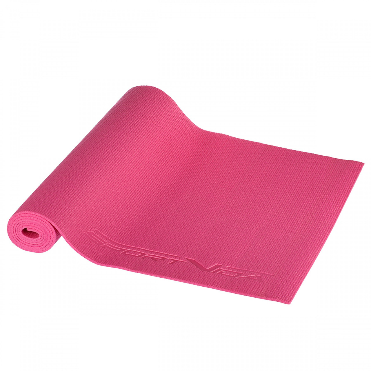 Килимок (мат) для йоги та фітнесу SportVida PVC 4 мм SV-HK0049 Pink aiw якість, фото 1