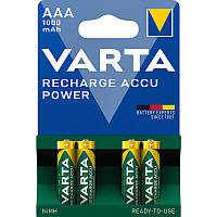 Аккумулятор Varta Recharge Accu Power 5703, AAA/(HR03), 1000mAh, LSD Ni-MH, блистер 4шт.