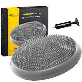 Балансувальна подушка-диск 4FIZJO PRO+ 33 см (сенсомоторна) масажна 4FJ0314 Grey orig1060