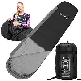 Спальний мішок (спальник) Springos CS0046 0...+10 °C R Black/Grey orig1079