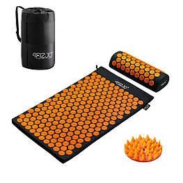 Килимок акупунктурний з валиком 4FIZJO Аплікатор Кузнєцова 72 x 42 см 4FJ0042 Black/Orange orig167