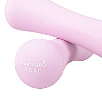 Гантелі вінілові Springos 2 x 0.5 кг FA1037 aiw якість, фото 5