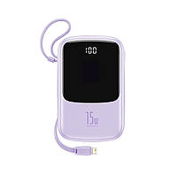 Портативная батарея Power Bank Baseus Q Pow 10000mAh 15W Violet (BS-P1001L)