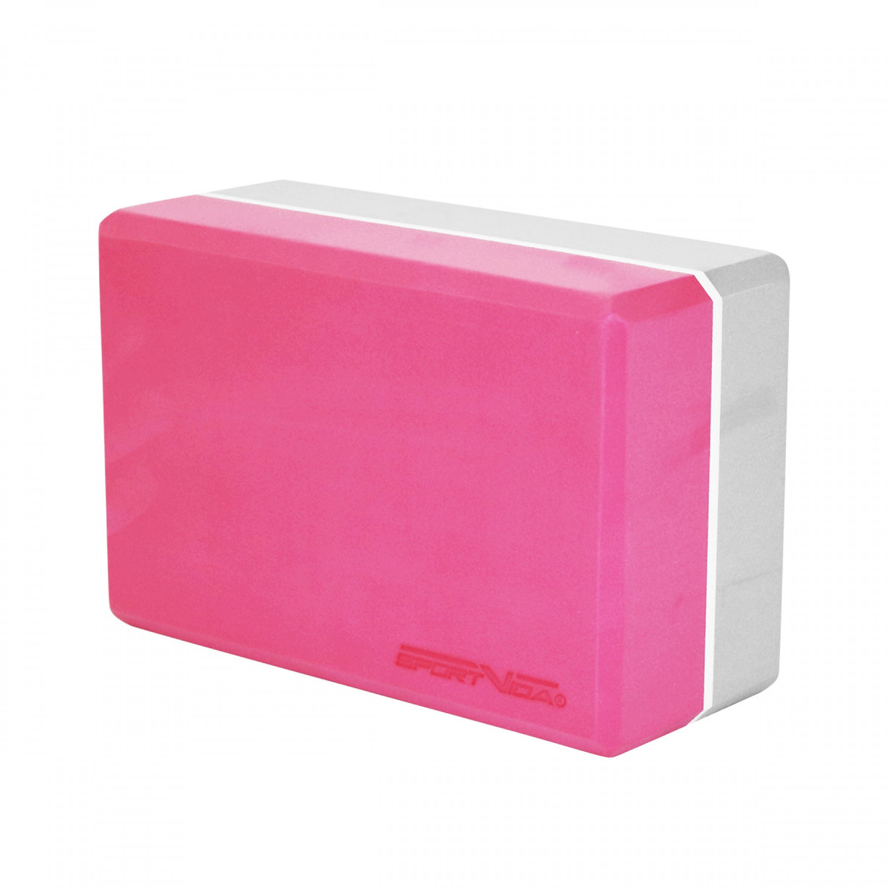 Блок для йоги двоколірний SportVida SV-HK0336 Pink/Grey aiw якість, фото 1