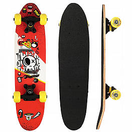 Скейтборд круїзер SportVida Abstract Red SV-RD0003 aiw якість