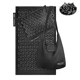 Килимок акупунктурний з подушкою 4FIZJO Eco Mat Аплікатор Кузнєцова 68 x 42 см 4FJ0208 Black/Black orig517