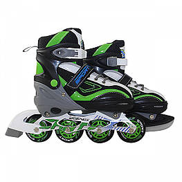 Роликові ковзани SportVida 4 в 1 SV-LG0034 Size 31-34 Black/Green/White orig557