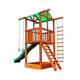Ігровий дитячий майданчик SportBaby Babyland-1 дерев'яний з пластиковою гіркою та пісочницею, фото 4