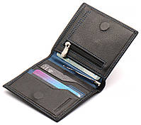 Синє портмоне з натуральної шкіри із затискачем Marco Coverna MC-1007 а 0718, фото 3