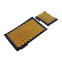 Килимок акупунктурний з подушкою 4FIZJO Eco Mat Аплікатор Кузнєцова 68 x 42 см 4FJ0229 Navy Blue/Orange aiw, фото 9