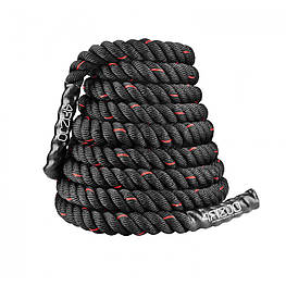 Канат тренувальний 4FIZJO Battle Rope 9 м для кросфіту 4FJ0361 aiw Якість