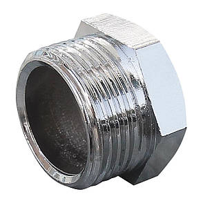 Заглухка з зовнішнім різьбленням SOLOMON 3/4" хром 4001, фото 4