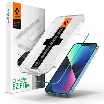 Захисне скло Spigen для iPhone 16e / 14 / 13 / 13 Pro — EZ FIT, HD, GLAS.tR (1 шт.) (AGL03724)