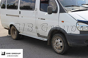 Пороги бічні труба з листом Gaz 3202 (94-13) D60