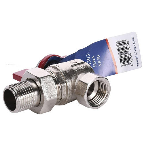 Кран шаровый угловой с американкой ARCO 1/2" SENA 154303, цена 246 грн ...
