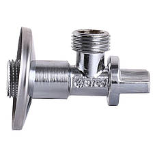 Кран кульовий кутовий ARCO 1/2"х 1/2" NOV91MAC 2шт. металове ручка, фото 2