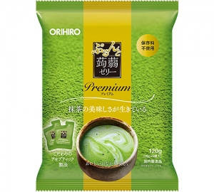 Orihiro Purun and Konjac Jelly Premium Matcha Найкращий у світі маття Удзі з Конняку, 6 пакетиків по 20 г