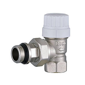 Кран радіаторний кутовий ECO Technology ECO5017 (ECO5027) 1/2 "під термоголовку з ущільнювачем, фото 2