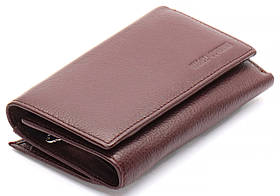 Пудровий компактний жіночий гаманець із натуральної шкіри на магнітах Marco Coverna MC1418A-5
