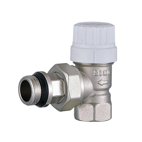 Кран радіаторний кутовий PROFESSIONAL 1/2" NV-QP5017 під термоголовку з ущільнювачем, фото 2
