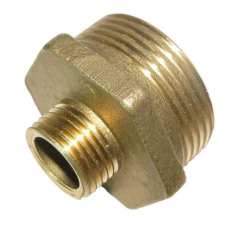Ніппель латунь 3/4" х 1/2" Наручна-наручна А0511-1А, фото 1