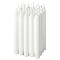 JUBLA ЮБЛА, Неароматична свічка, білий 19 см Ikea