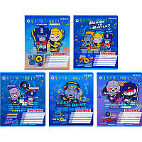 Зошит шкільний Kite Transformers TF22-232, 12 аркушів, клітинка