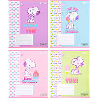 Зошит шкільний Kite Snoopy SN22-235, 12 аркушів, коса лінія