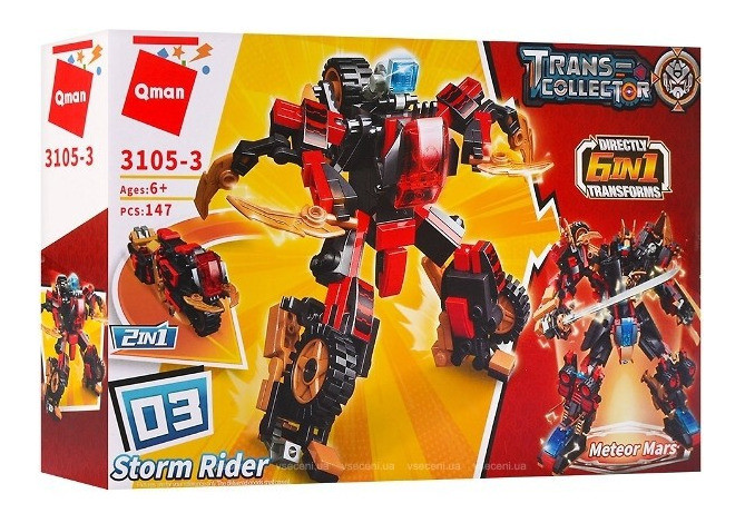 Конструктор Qman трансформери Storm Rider 147 деталей