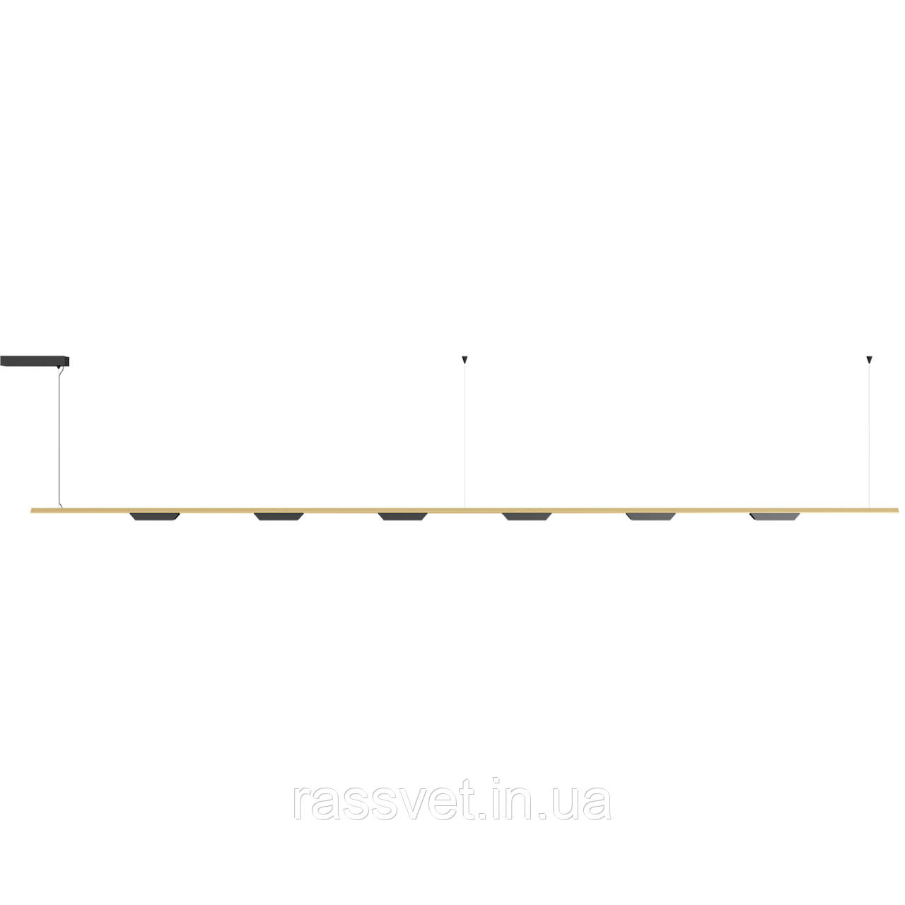 Підвісний світильник Skarlat  RHL7789 38W GD+BK 4000K