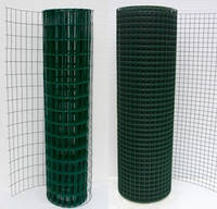 Сетка сварная в рулоне 50х50,цинк +ПВХ зелёная, D 2.2мм, H 2.0м, L 25 м.пог