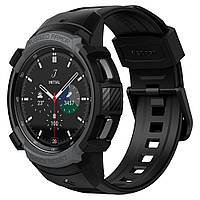 Чехол и ремешок Spigen для Galaxy Watch 4 (46mm) Rugged Armor Pro 2 in 1, Charcoal Gray (ACS03652)