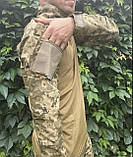 Тактична військова форма (тактична сорочка Убакс UBACS+Військові штани+ремінь) Attack  комуфляж піксель, фото 5